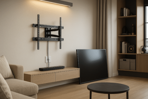 tv wall mount installed